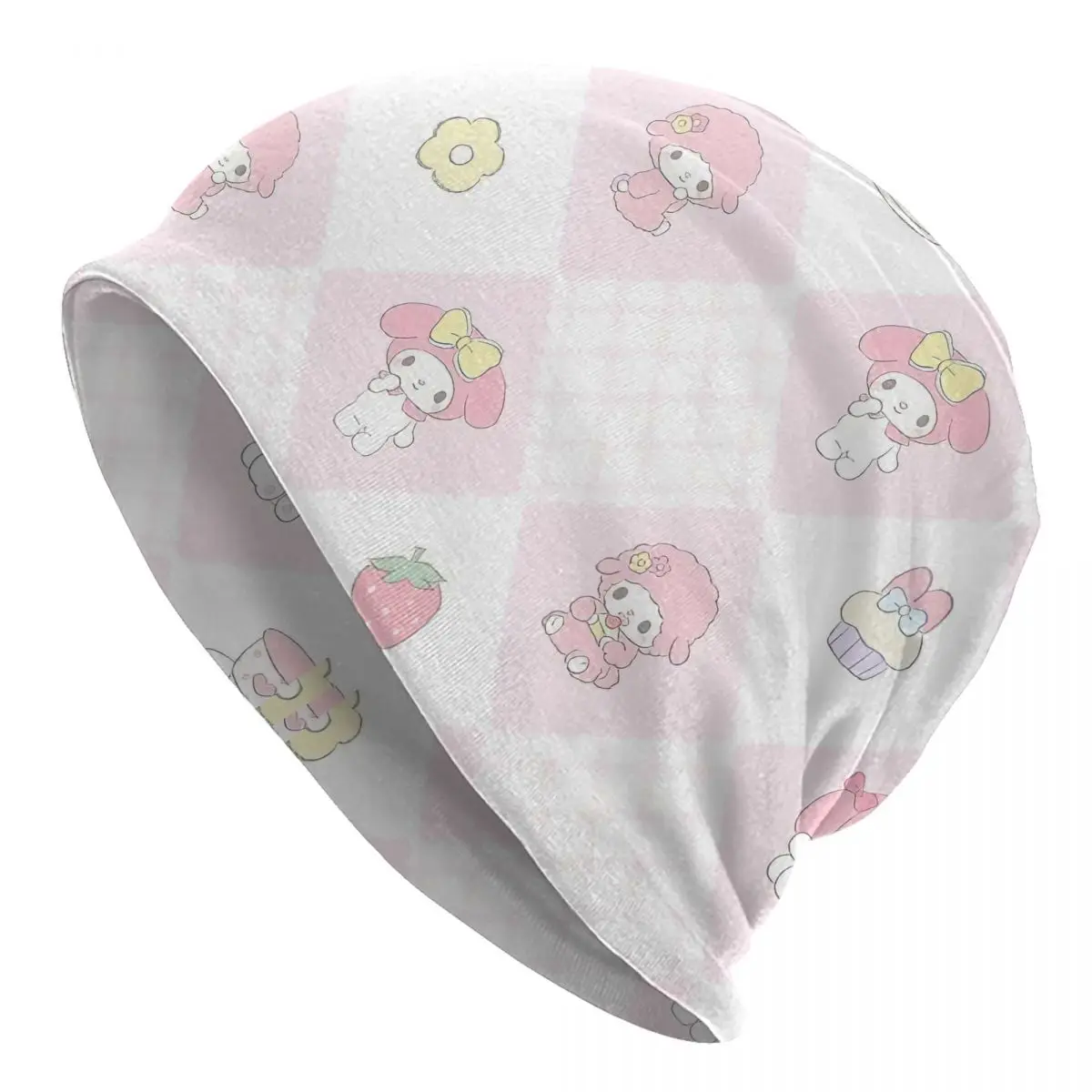 My Melody Best Friends Cartoon Bonnet Hats Vintage Street Skullies Beanies Hat for Men Women Spring Dual-use Caps