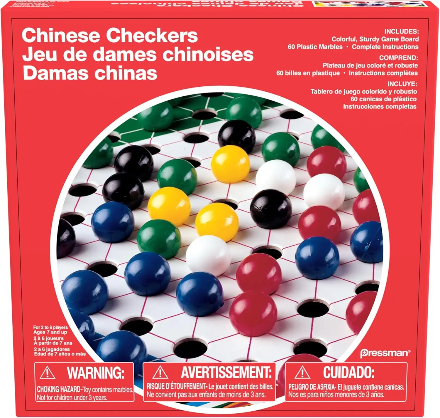 

Chinese Checkers - Classic Game of Strategy for 2-6 Players by Pressman