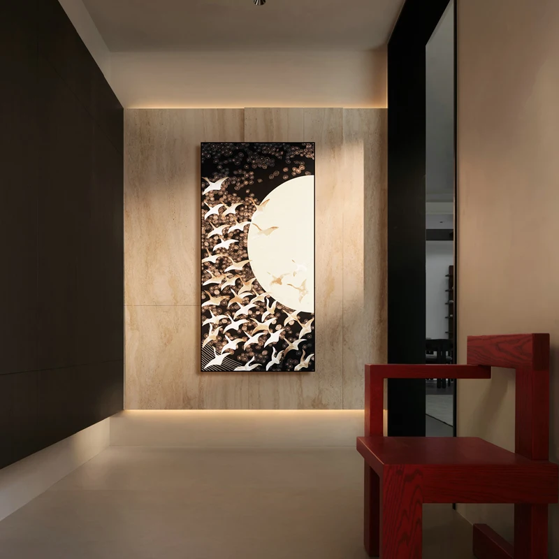 Soaring Spledor Suzhou Embroidery Decorative Printing Art‌ 70x140cm Large Size Room Decor Wall Mural