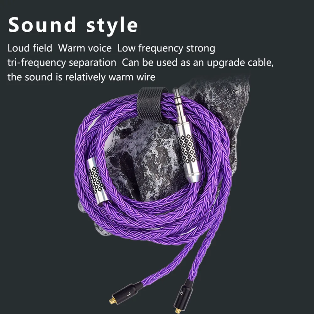 Cable MMCX para auriculares QIGOM Zixiao, campo fuerte, voz cálida, separación de tres frecuencias, Reduce la pérdida de transmisión, Cables para auriculares