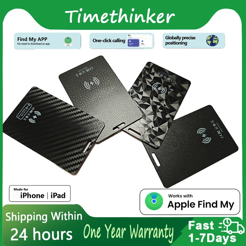 

PBX Smart Airtag Card Work with Apple Find My App Smart Anti-lost Device Wireless Charging Find My Locator for Luggage Tag Purse