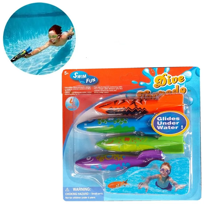 New Summer Rocket Throwing Toy Funny Swimming Pool Diving Game Toys Children Underwater Dive Toy Water Fun Games Pool Toys