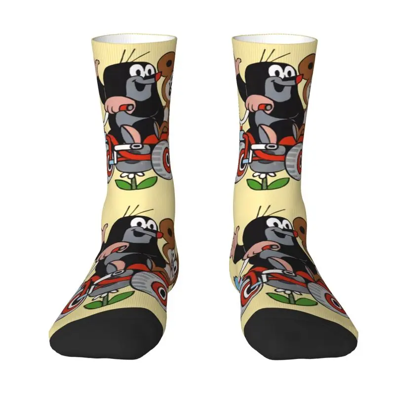 Fashion Cartoon Happy Mole Socks Men Women Warm 3D Print Cartoon Krtek Little Maulwurf Sports Football Socks