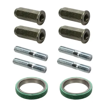 5pcs/set Exhaust Pipe Screw Gasket Kit for Gy6 Motorcycle Scooter Engine Exhaust Pipe Screws Nut Seal Gasket Replacement Parts