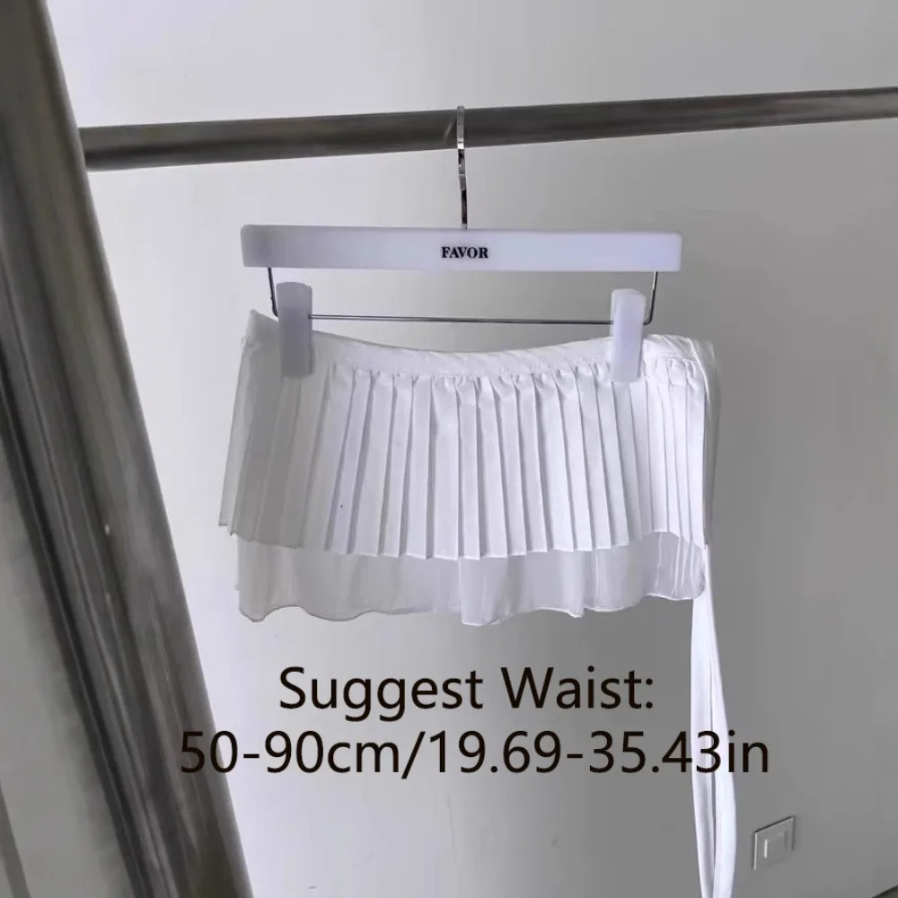 الهيب هوب طبقة وتتسابق مطوي تنورة قميص موسع الحلو تكدرت حافة حزام Y2K شبكة الدانتيل يصل وشاح الورك الخصر الملحقات