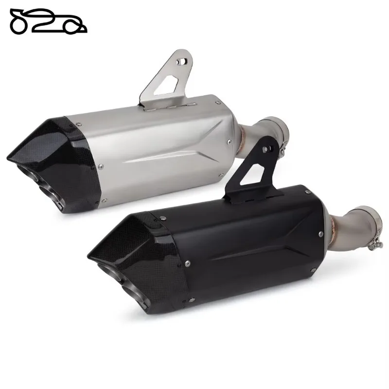 for BMW R1300GS ADV R1300 GS Adventure 2024 2025 Motorcycle Exhaust System Modified Slide Rail Muffler 60mm Carbon Muffler Tube