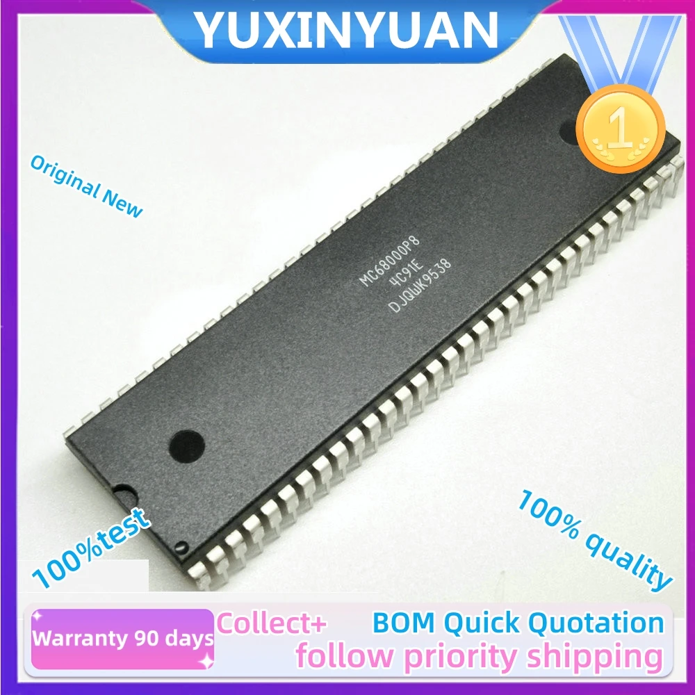 1PCS NEW MC68000P8   68000P8  MC68000  68000  DIP64 in stock