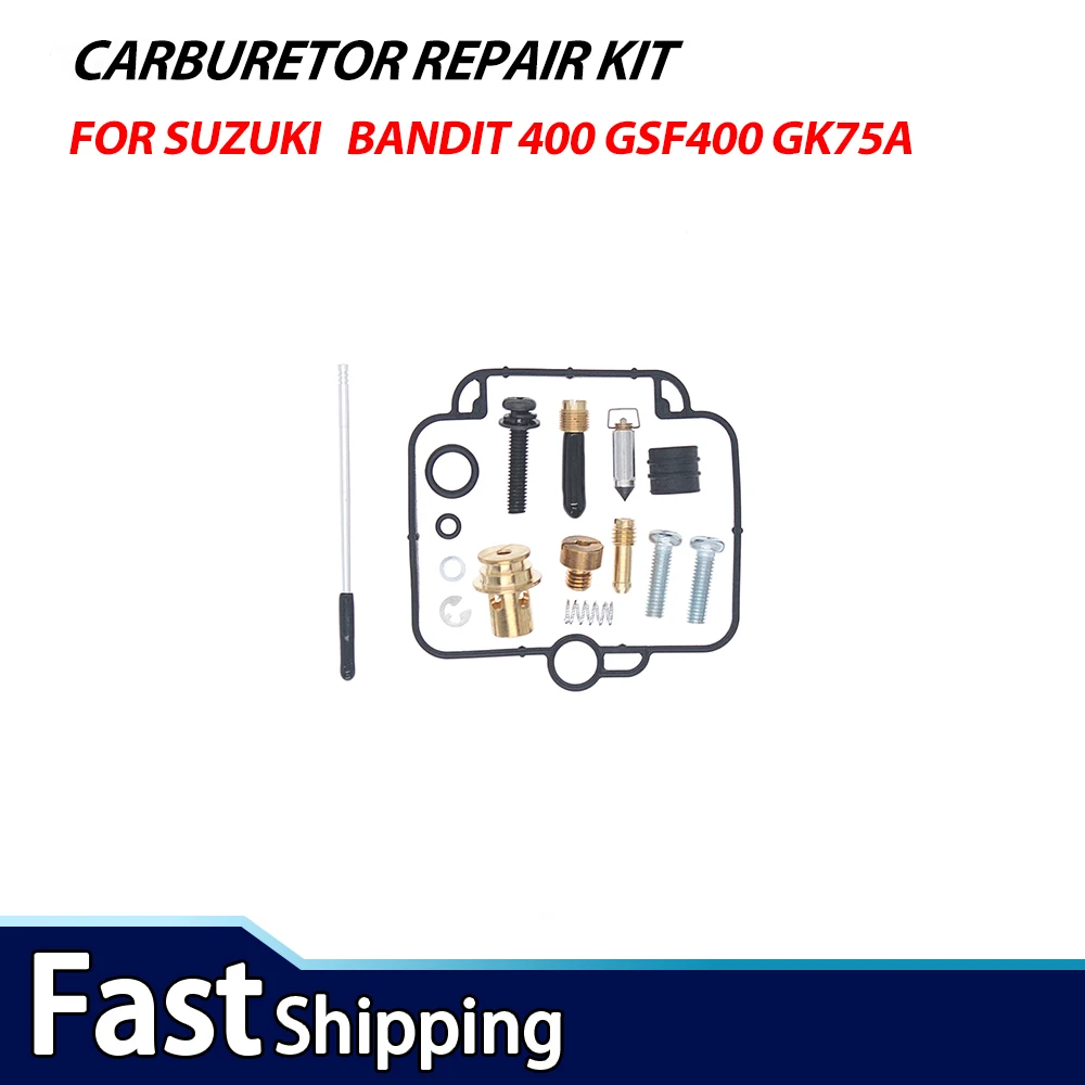 Carburetor Repair Rebuild Kit for Suzuki Bandit 400 GSF400 GK75A Motorcycle Carb Overhaul Set