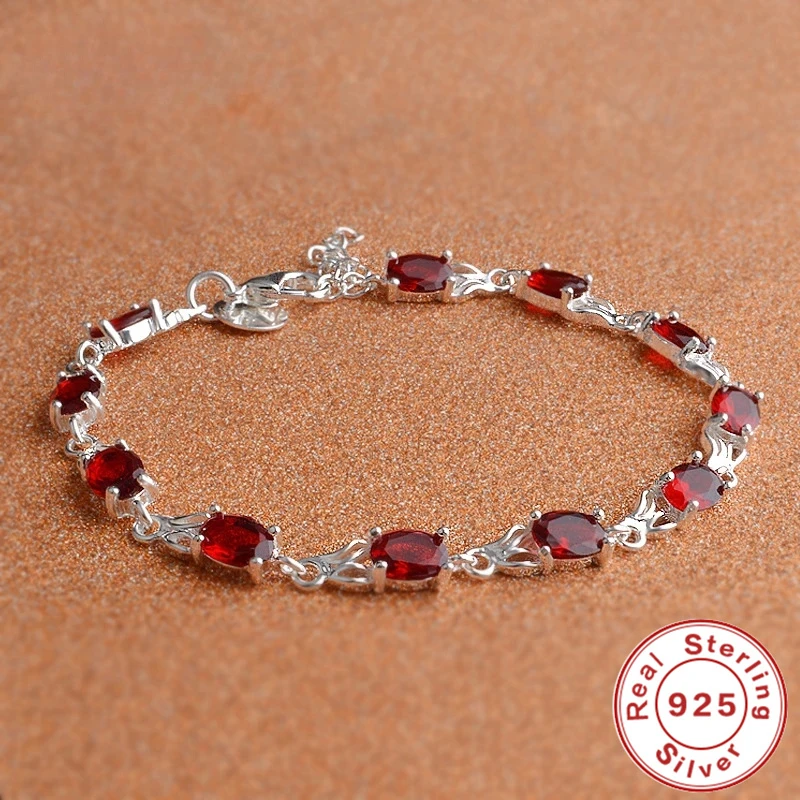 Bransoletka i bangle z zawieszkami dla kobiet, srebro próby 925, serce, biżuteria vintage na ślub i urodziny, prezent dla dziewczyn.