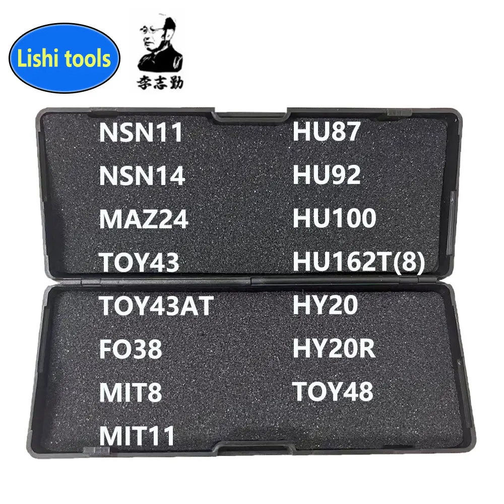 

Инструмент Lishi 2 в 1 NSN11 NSN14 MAZ24 TOY43 TOY43AT FO38 MIT8 MIT11 HU87 HU92 HU100 HU162T(8) TOY48 HY20 HY20R HY22 Слесарный инструмент