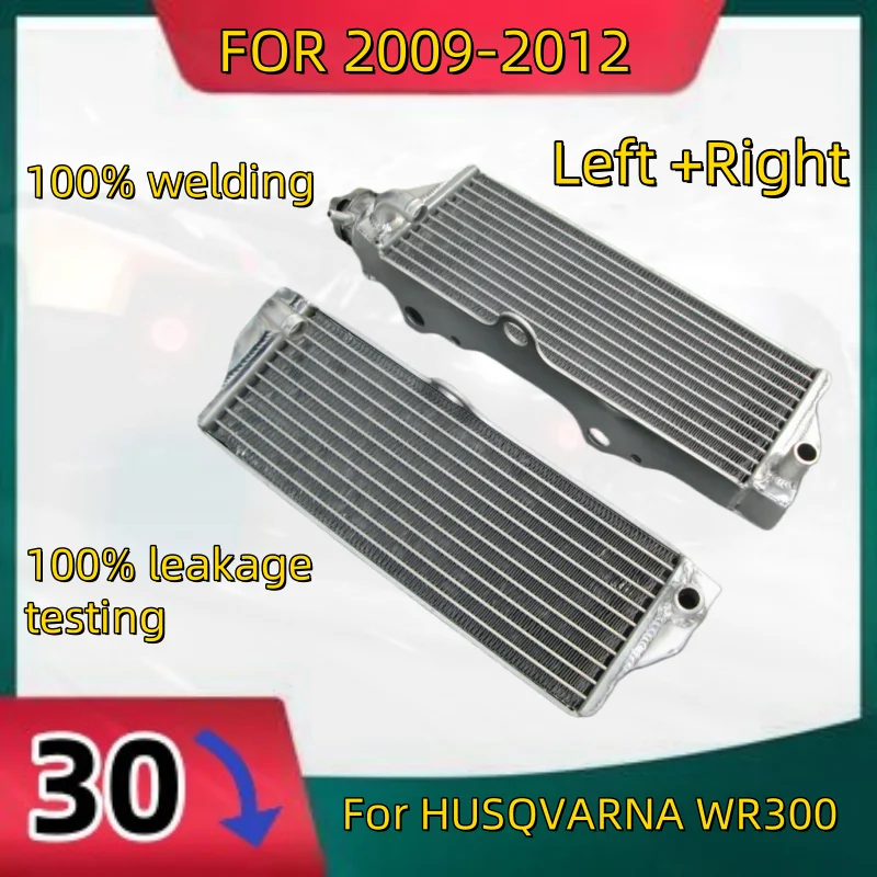 

NEW L+R full Aluminum Radiator For HUSQVARNA WR300 WR 300 2009-2012 100% welding leakage testing Cooler 2009 2010 2011 2012