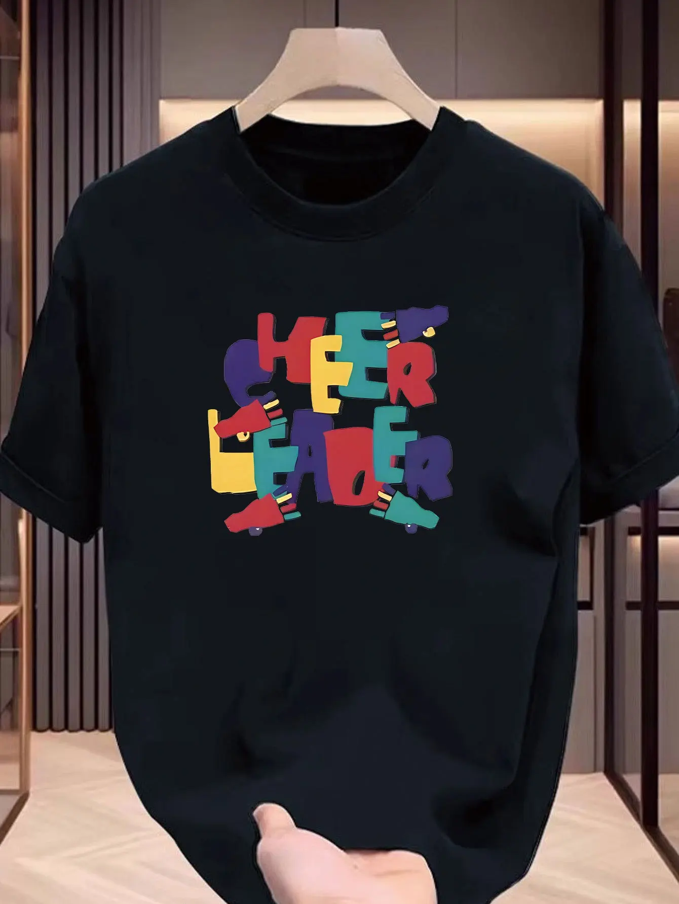 

Color, Graphic Printing, Summer, Autumn and Winter Cotton Casual and Comfortable Men's and Women's T-shirts, Short Sleeves