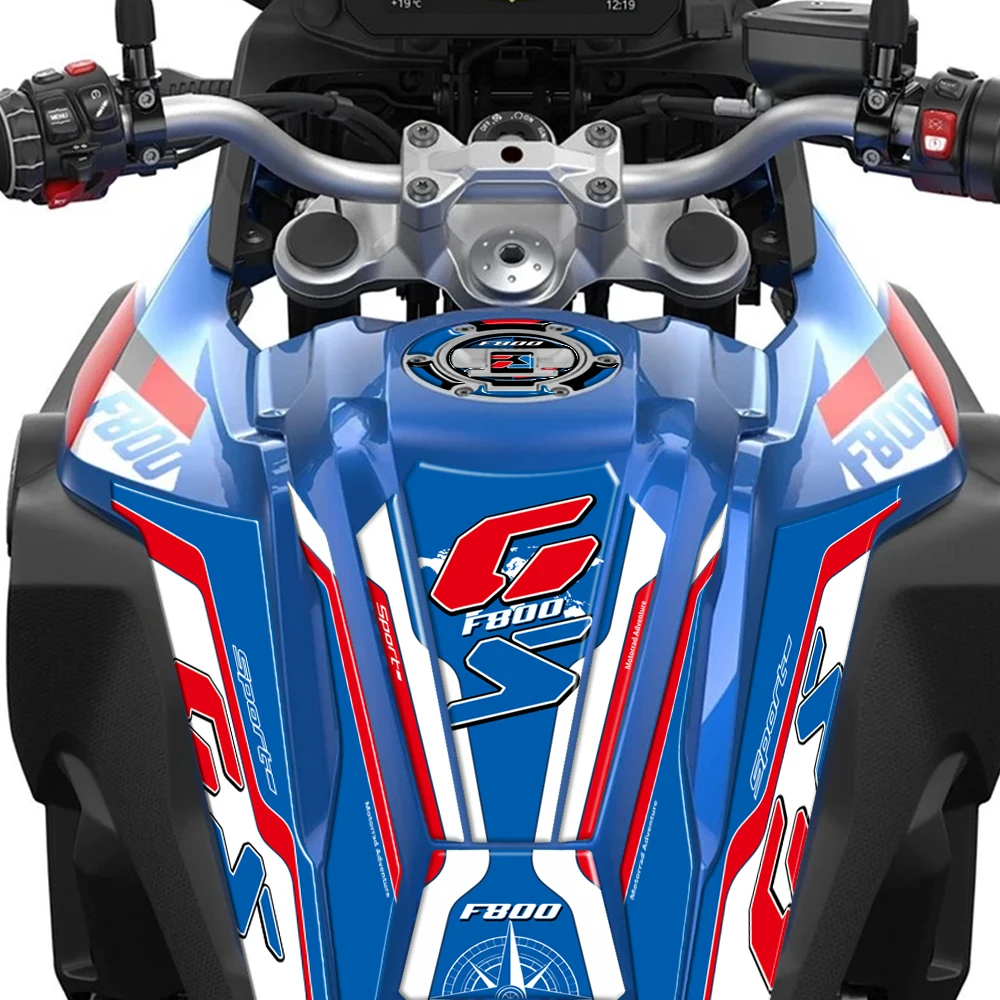 3D 젤 연료 탱크 패드 오토바이 도장 보호 스티커 세트 & BMW F800GS F 800 GS 2024 2025용 바디 쉘 장식 데칼