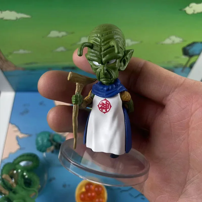 8cm dragon ball anime figura bulma porunga namek shenron son goku kami 6 pçs estatueta de ação estátua pvc coleção modelo brinquedo presente