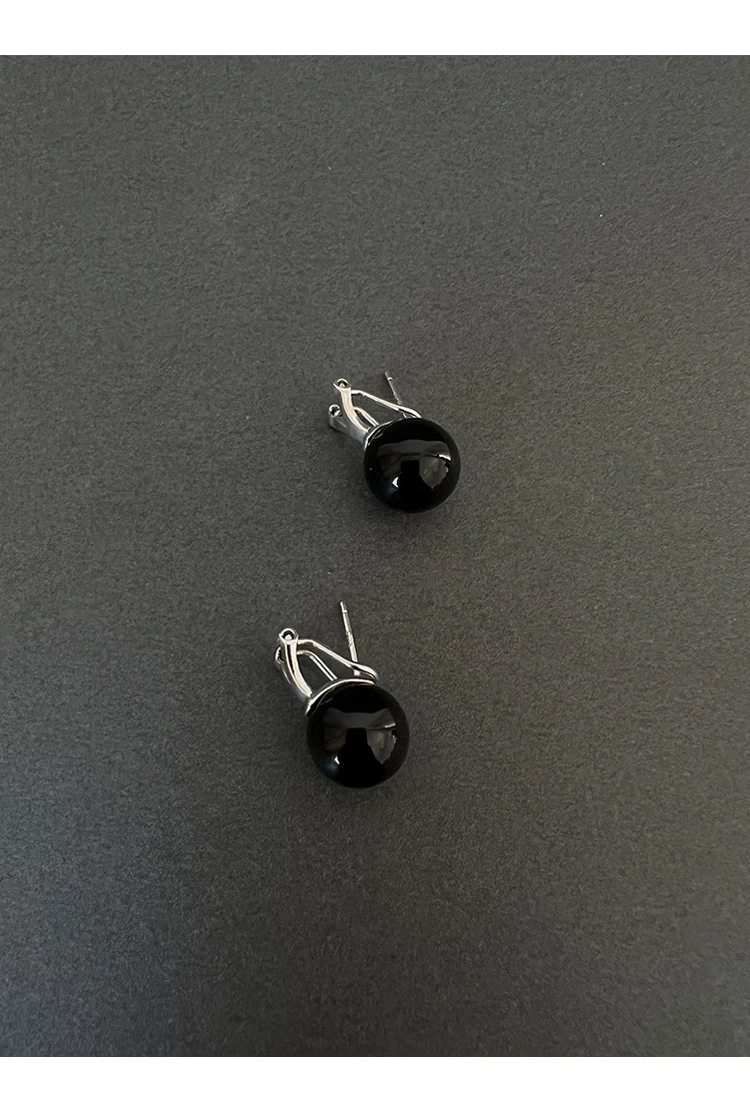Brass Retro Natural Jade Stud Earrings Women Jewelry Punk Party T Show Gown Runway Trendy  Korean Japan Israel  Style INS