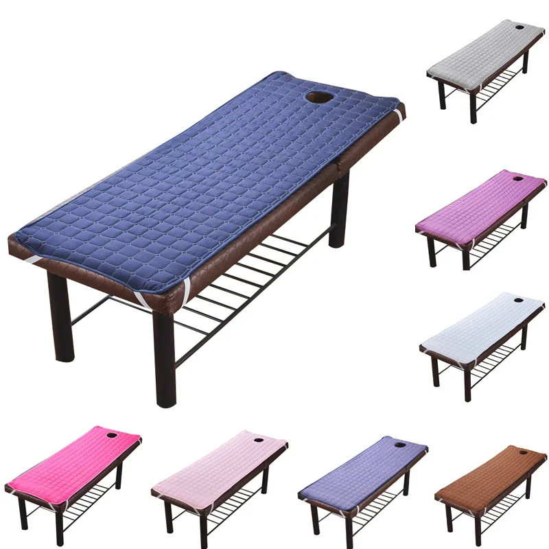 Beauty Salon Bed Sheet Anti-slip Quilting Beds Mattress Skin-Friendly Massage SPA Treatment Bed Cover with Hole Sabanas Camas