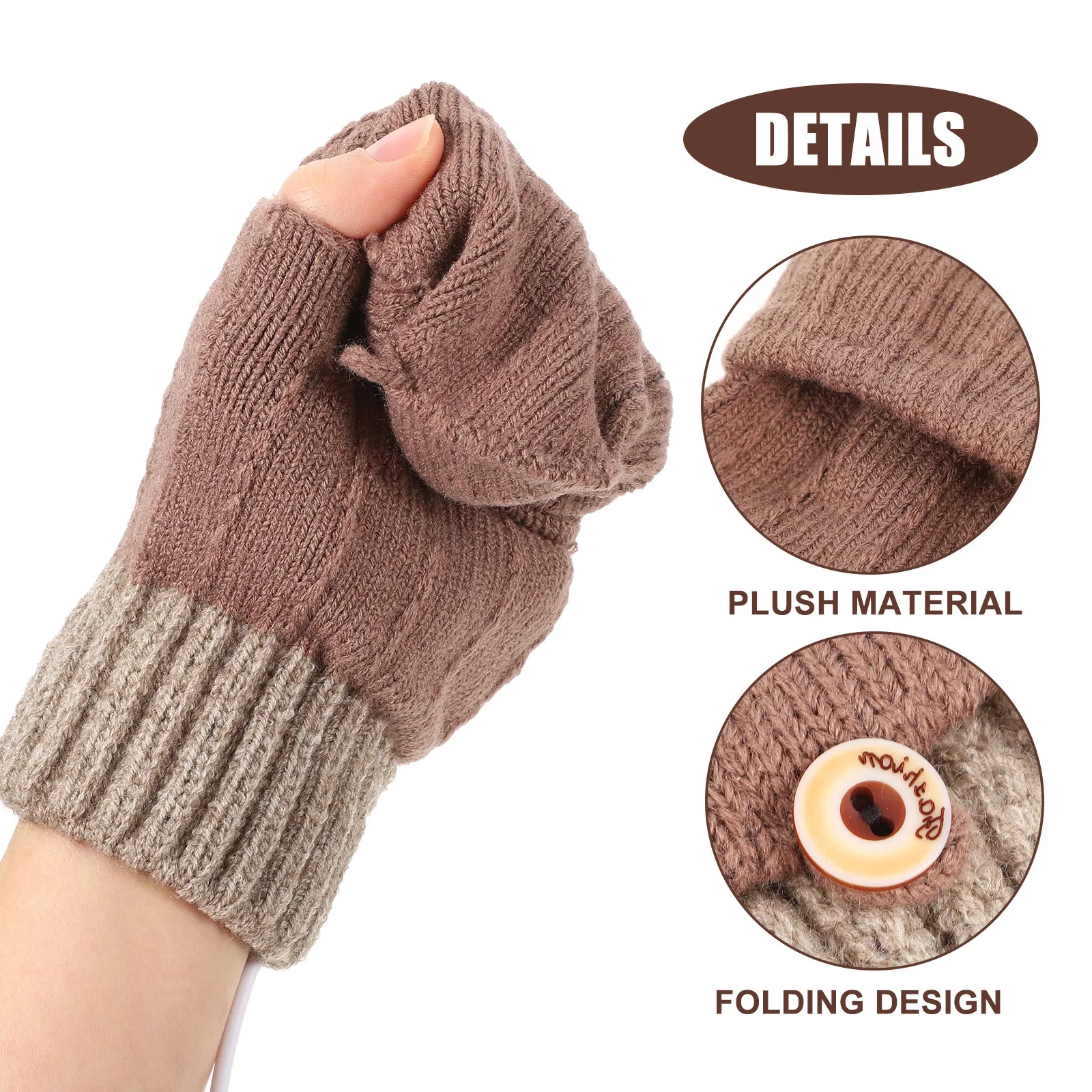 

1Pair Heated Gloves for Men and Women Electric Thermal Winter Gloves USB Powered Warm Hands Outdoor Sports Touchscreen