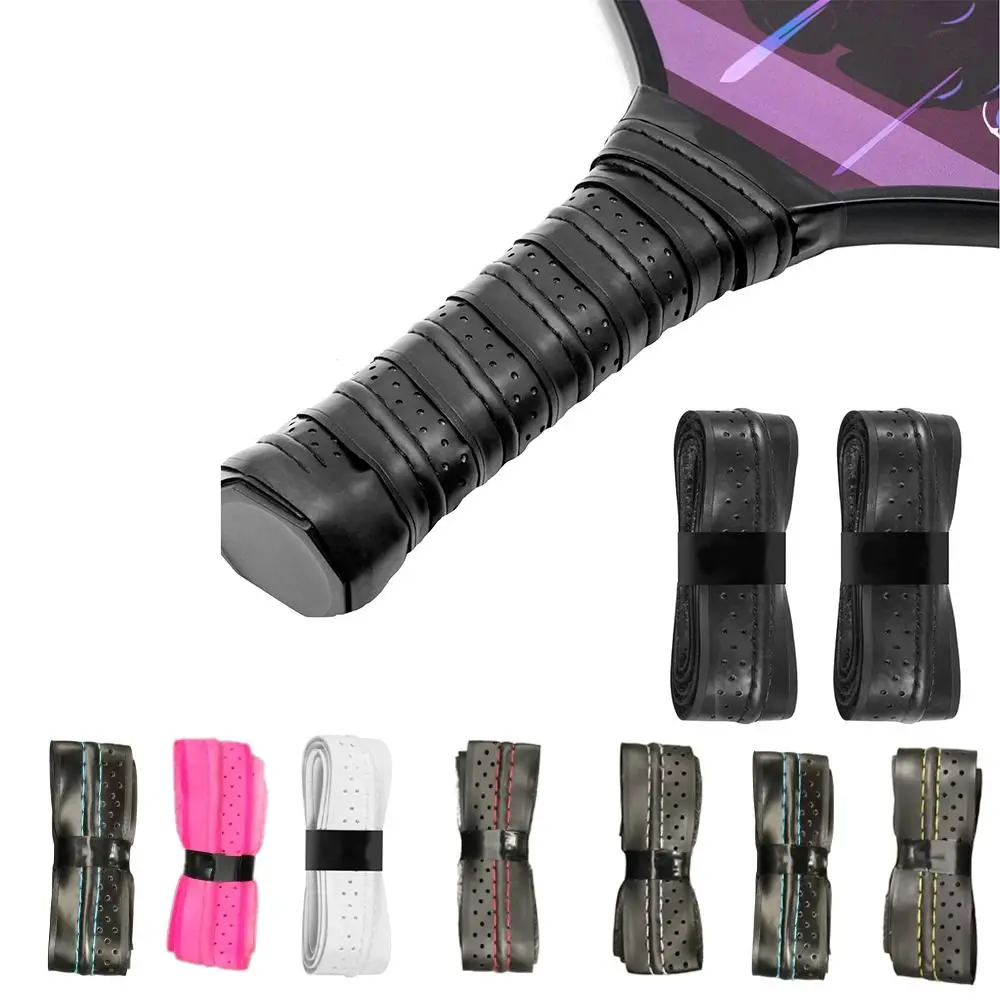 

1 Pack Anti Slip Pickleball Paddle Grip Tape Sweat Absorbent Perforated Pickleball Overgrip Shock Absorption Universal
