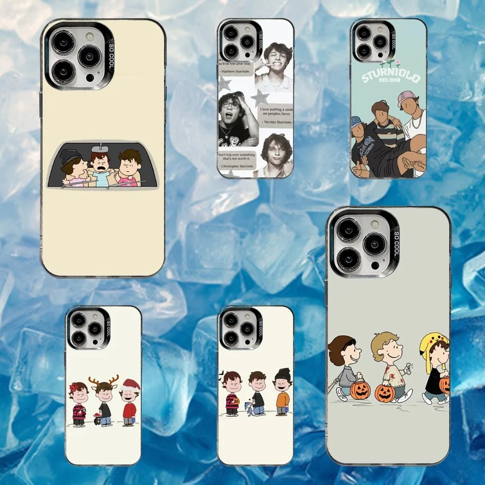 

S-Sturniolo Triplets Phone Case For iPhone 16,15,14,13,12,11,Mini,Pro,SE,MAX White Matte Shockproof Cover