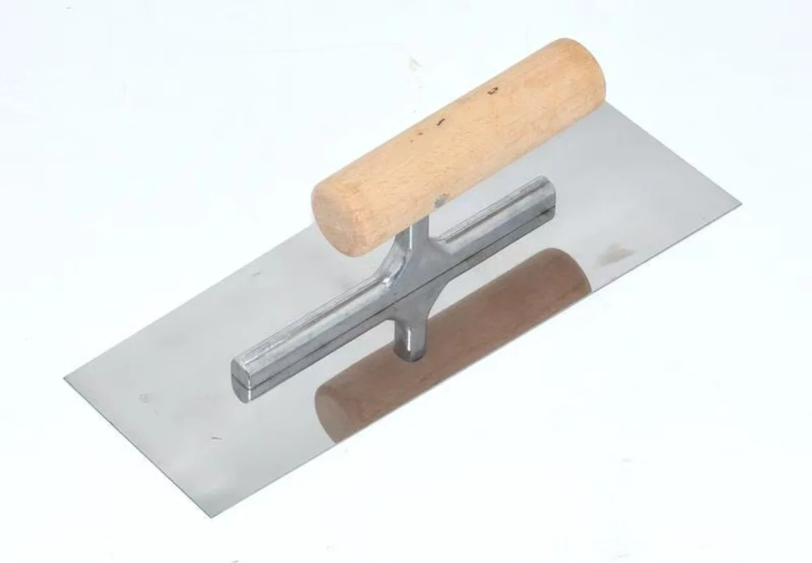 Wooden Handle Plaster Trowel Putty Scraping Wall Smoothing Tool Diatom Mud Priming Finishing Trowel for Wall Plastering