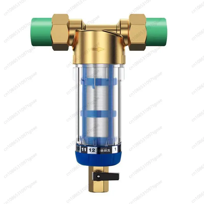 YYY   1 inch 6 minutes scraping pre-filter household backwash tap water filter pre-filter water purifier with