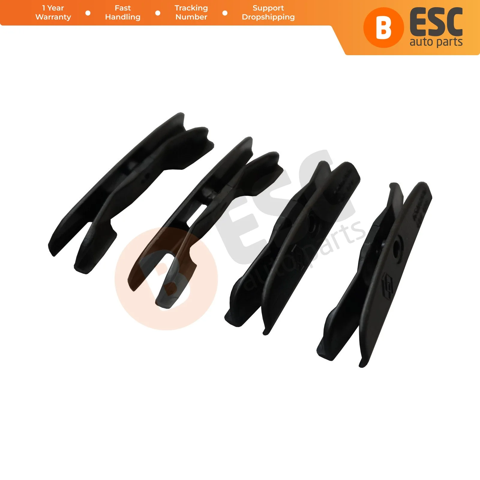 ESC ECF5026 4 Pieces Window Holder Clips For Renault 7700838242 Made in Turkey Fast Shipping