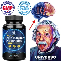 Nootropic Brainpower & Memory Supplement Vitamin B6 & B12 for Improve Intelligence & Focus & Cognitive Clarity Brain Booster