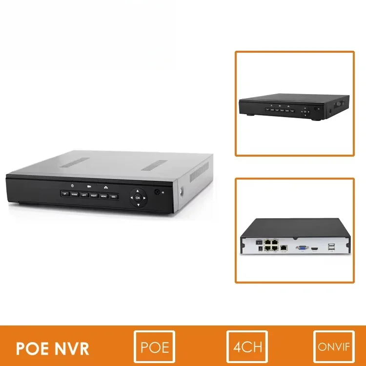 Telecamera dome IP di sicurezza CCTV Innotronik 2MP 4 POE Sistema NVR POE 1080P 4CH