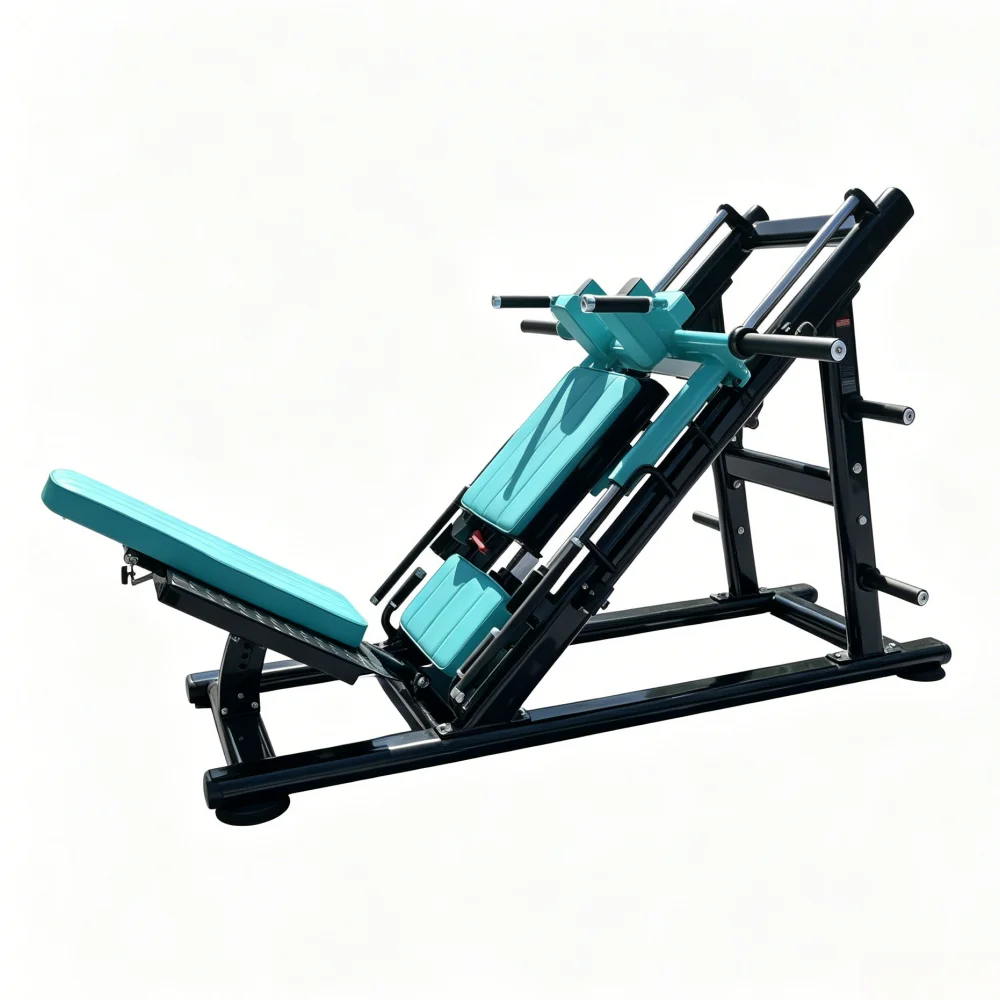 Commercial Leg Press & Squat Combo Machine, Dual-function Leg Strength Training Fitness Equipment