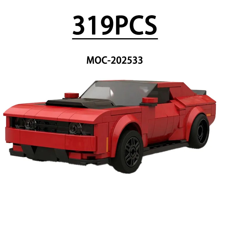 

Конструктор MOC-202533: Гоночная модель суперкара, 319 деталей. Развивающая игрушка для детей на День рождения, Рождество, Новый год. Подарок.
