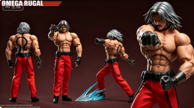 In Stock SNK Genuine Authorized Tunshi Studio 1/12 TS-016 King of Fighters 95 Lukar Doll Collection Gift