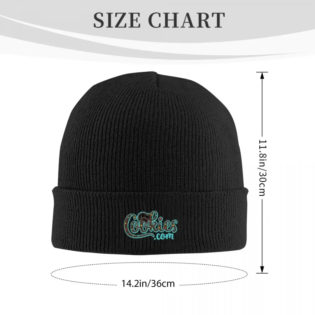 Cookies Beanie Hats Trendy Caps Female Male Gym Knitting Hat Spring Graphic Thermal Elastic Beanie Hat