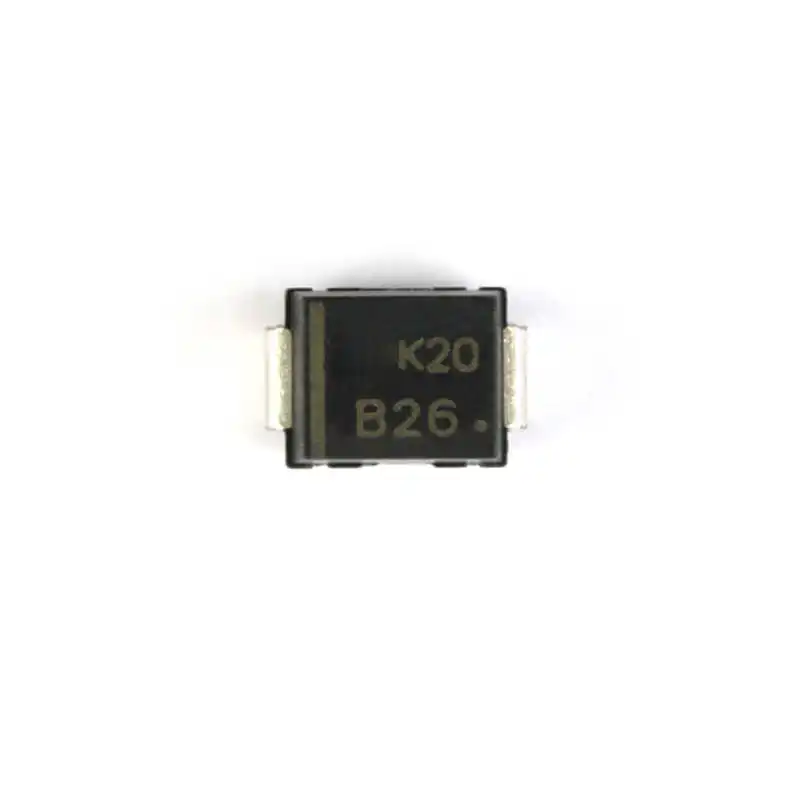 Original genuine MBRS260T3G silk screen B26 SMB 60V 2A SMD Schottky diode (10pcs)