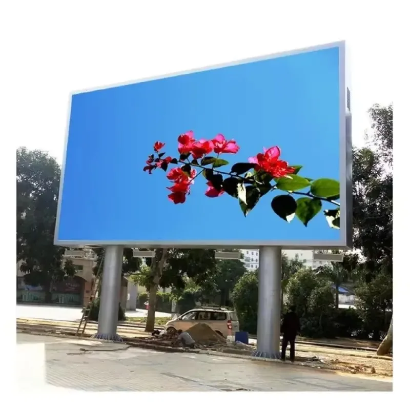 P4 Outdoor LED Video Wall, 1080P HD Waterproof Large Screen for High Definition Outdoor Commercial Brand Advertising