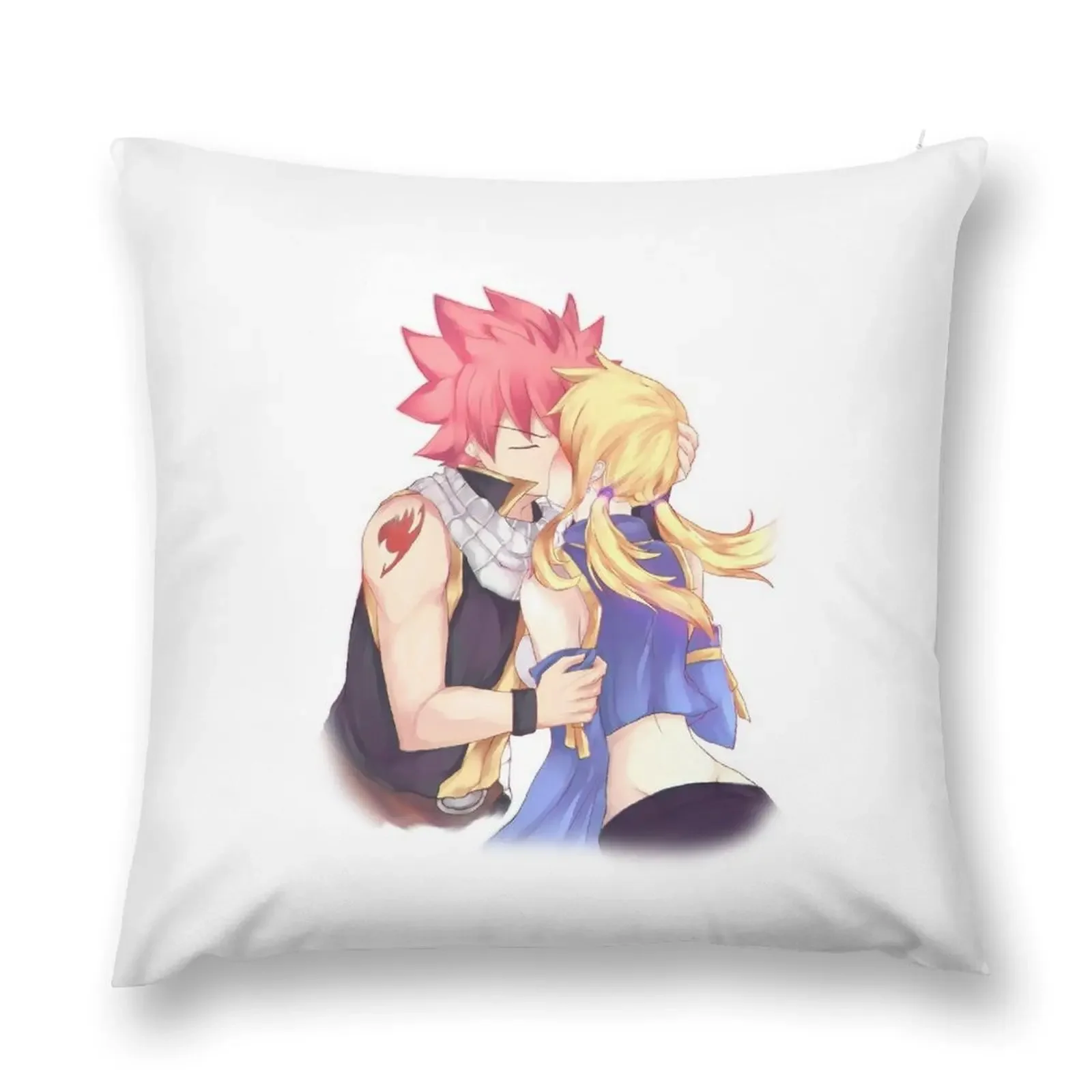 

Natsu Lucy first kiss Throw Pillow Pillow Decor Pillow Case Anime