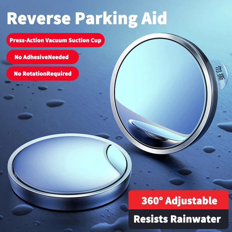 Car Blind Spot Mirror - HD Convex Blind Spot Mirror - Vehicle Blind Spot Assist Mirror - Suitable for All Car Models