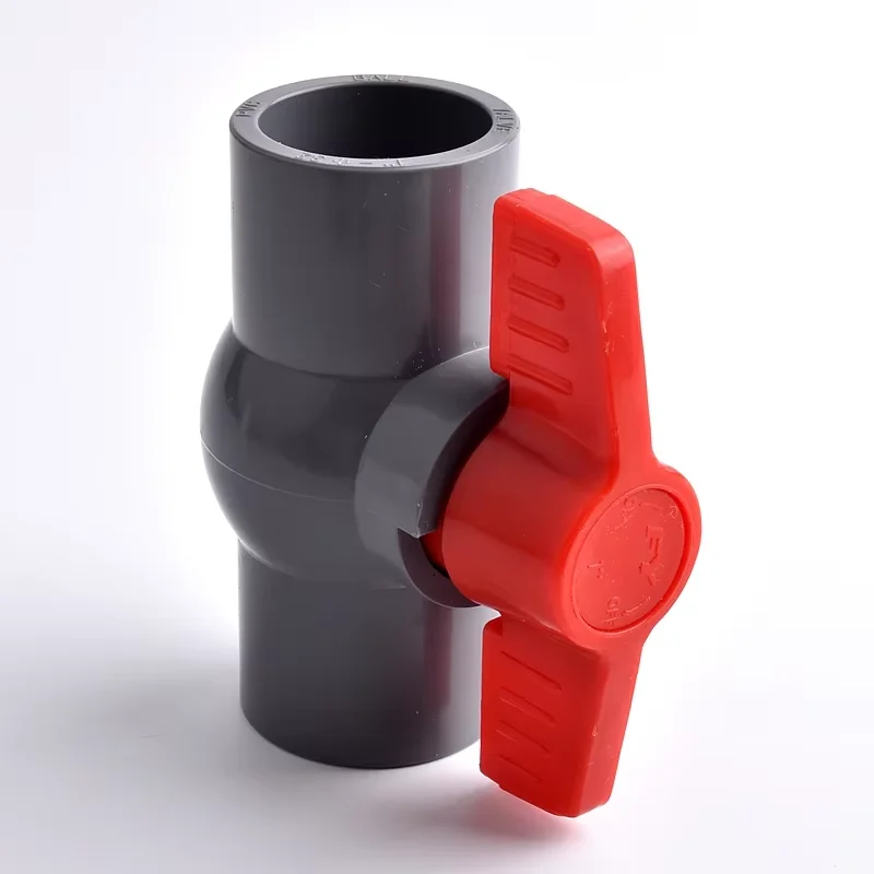 20/25/32/40/50mm-110mm Thread and Socket Type Pipe PVC Valve Agriculture Garden Irrigation Fittings