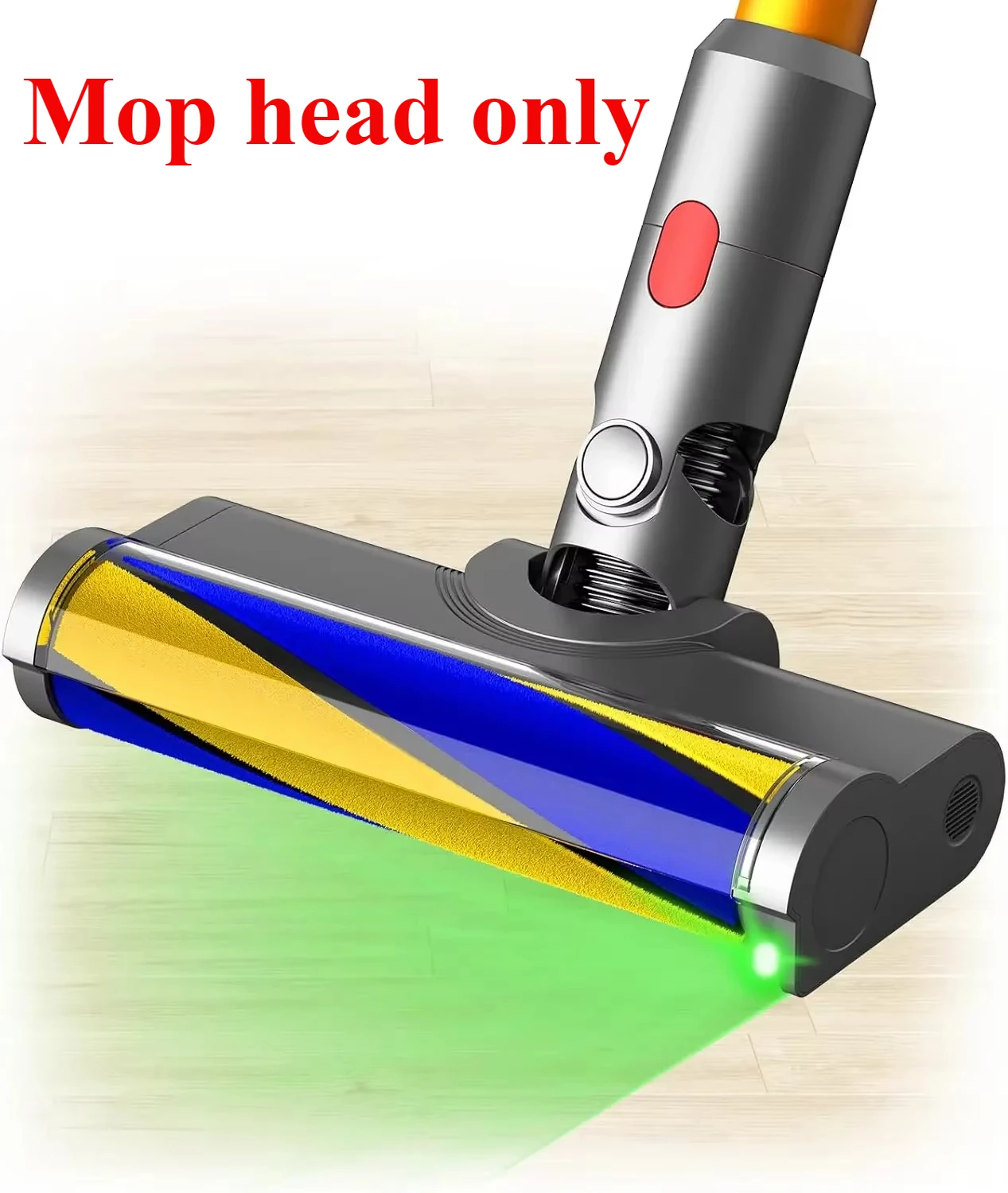 Vacuum Attachments with Dust Detect Green Light for Dyson V7 V8 V10 V11 V15 Cordless Cleaners, Hard Floor Soft Roller Brush Head