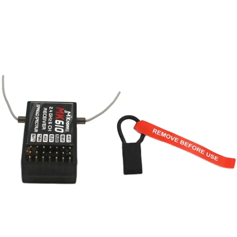 2.4GHz 6CH DSM2 MK610 RC Receiver Compatible AR6100 Receptor for  JR DSX7 DSX9 Radio Spektrum DX6i DX7 DX8 DX9 Transmitter