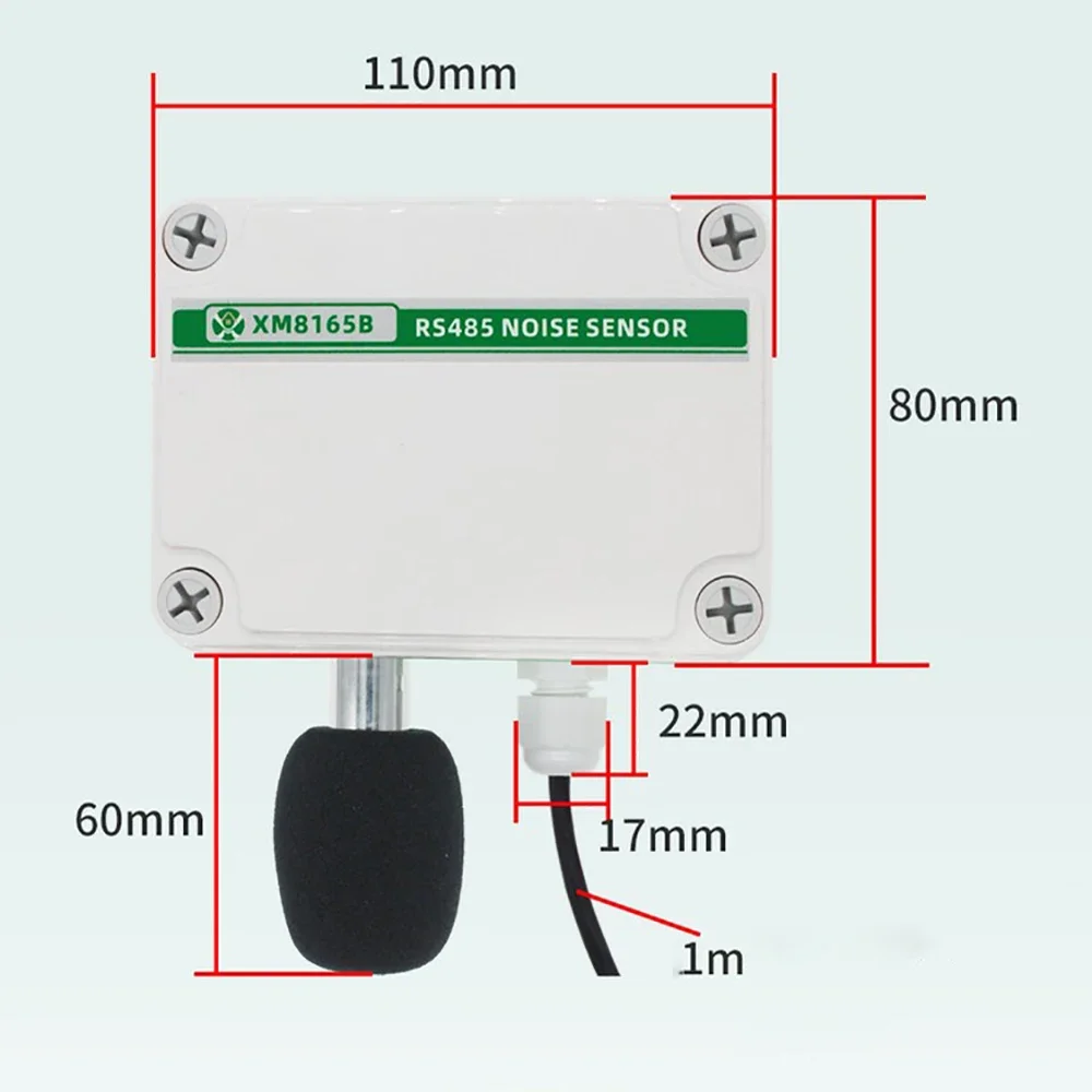 Detektor decybeli RS485/4-20mA Czujnik hałasu klasy przemysłowej Tester nadajnika szumów 30-130dB
