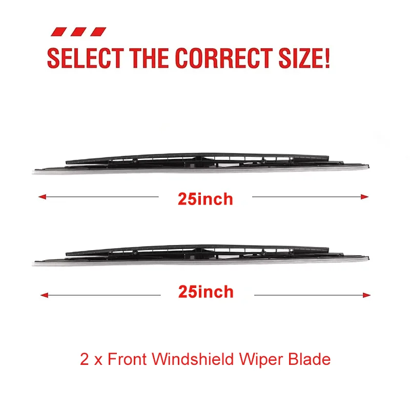 Car Accessories for BMW 7 Series E65 E66 2001 2002 2003 2004~2008 Windshield Wiper Hybrid Rubber Blades Window Cleaning Brushes