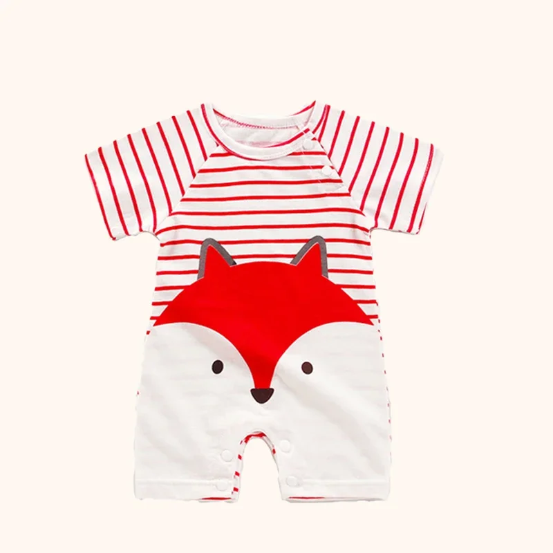 Newborn Baby Clothing Boy Girl baby clothes items Cotton Bodysuit Summer Short Sleeve Romper Infant Toddler sleepwear