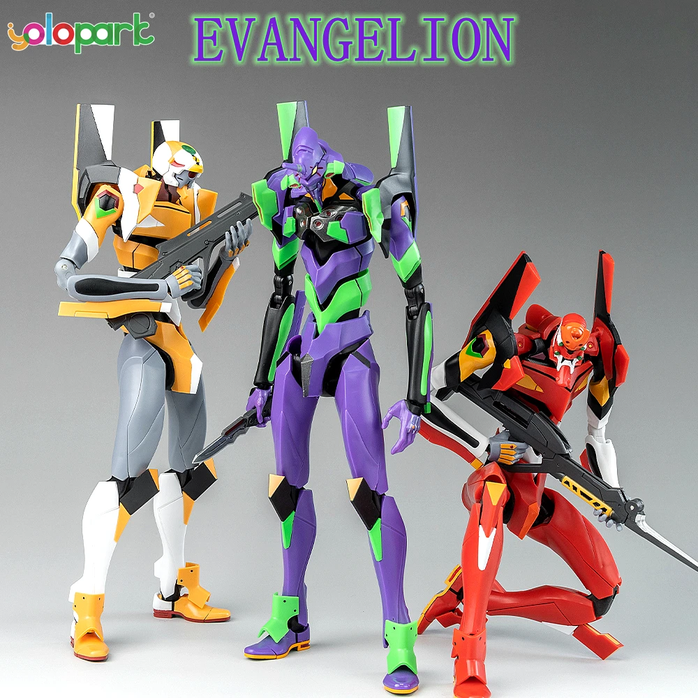 YOLOPARK 네온 제네시스 EVANGELION 장난감 피규어, AMK 시리즈 EVA -00 01 02 20cm 생산 모델, 어린이 성인용 장난감