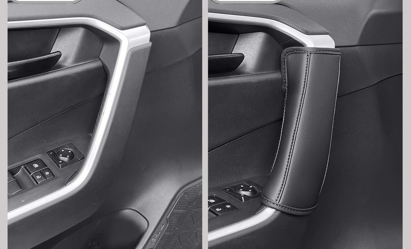 لتويوتا Rongfang Rav4 مقبض باب السيارة الغطاء الواقي مقبض السيارة وسادة واقية تعديل الملحقات Daquan