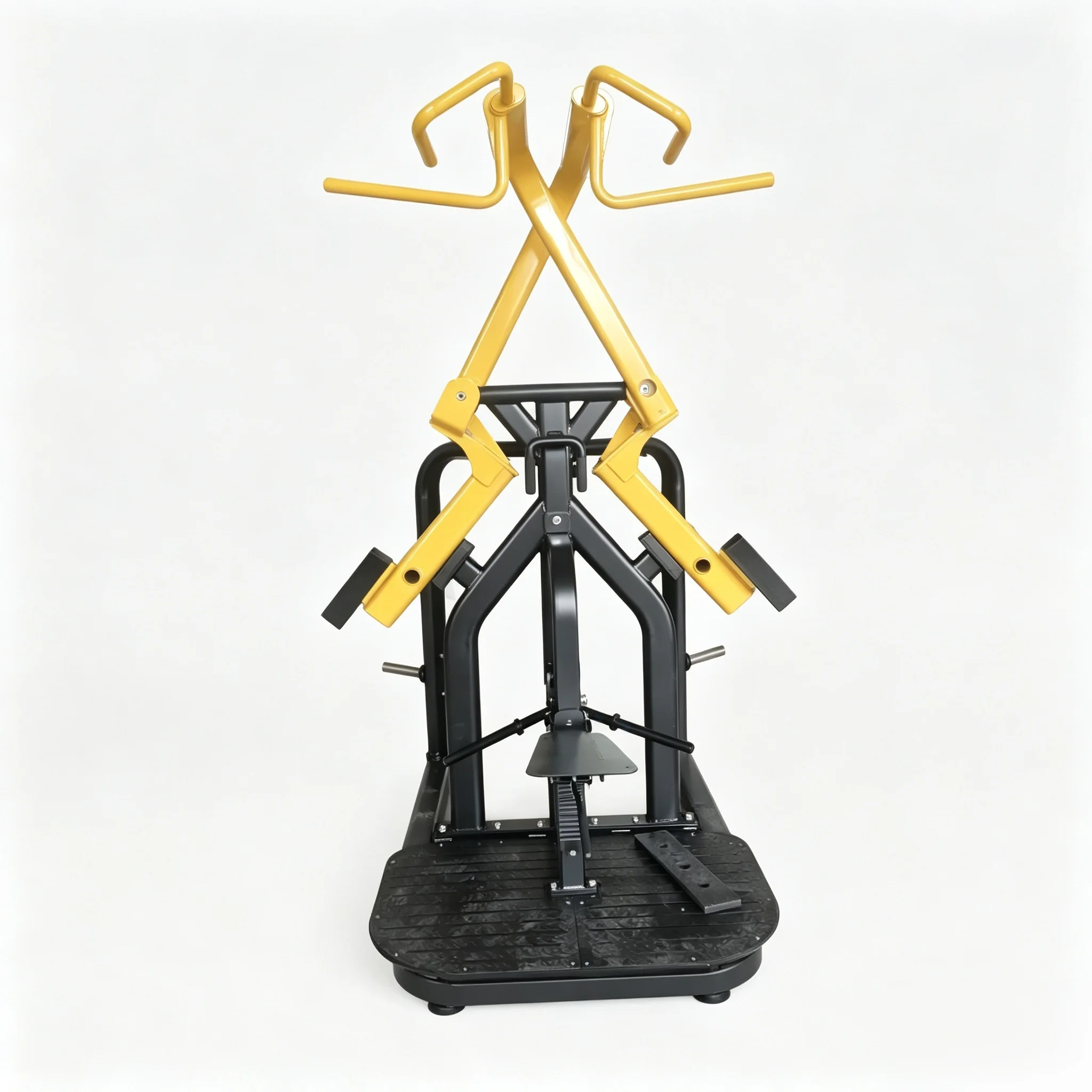 Chinese Manufacturer Gym Equipment Scissor Back Reverse Seated Lat Pulldown Machine Dual-track Crossover High Lat Pulldown