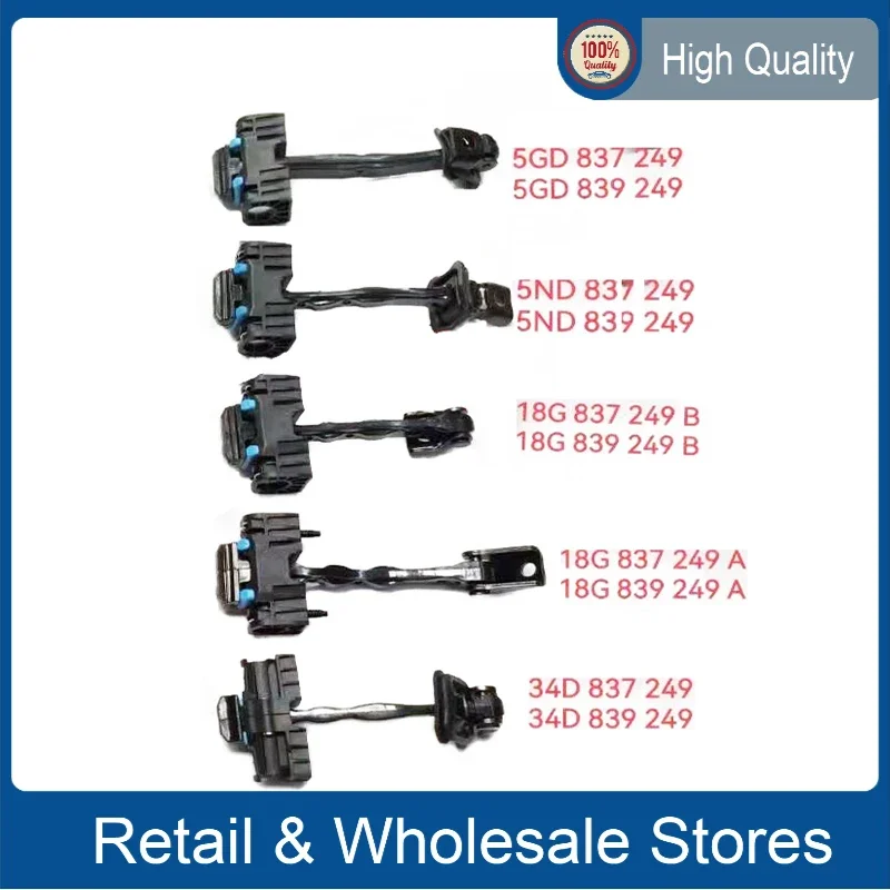 Door Hinge Catch Limiting Stopper Check Rod Strap For VW Audi 18G 839 249 B 18G 837 249 A 18G839249A 34D837249 34D839249