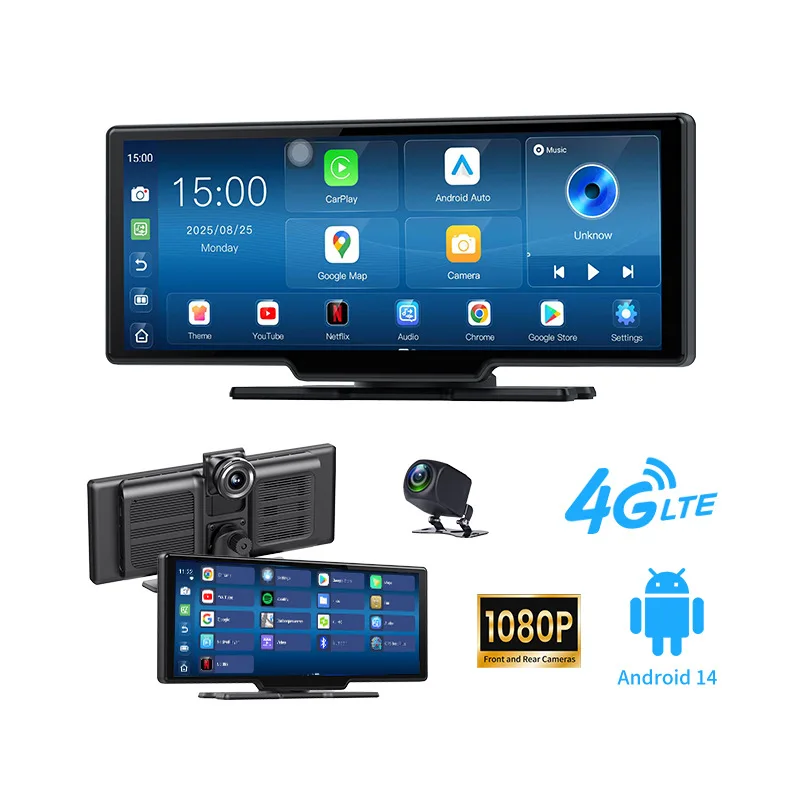 

New 8G+32G cross-border Android 4G center console HD driving recorder navigation support Carpaly