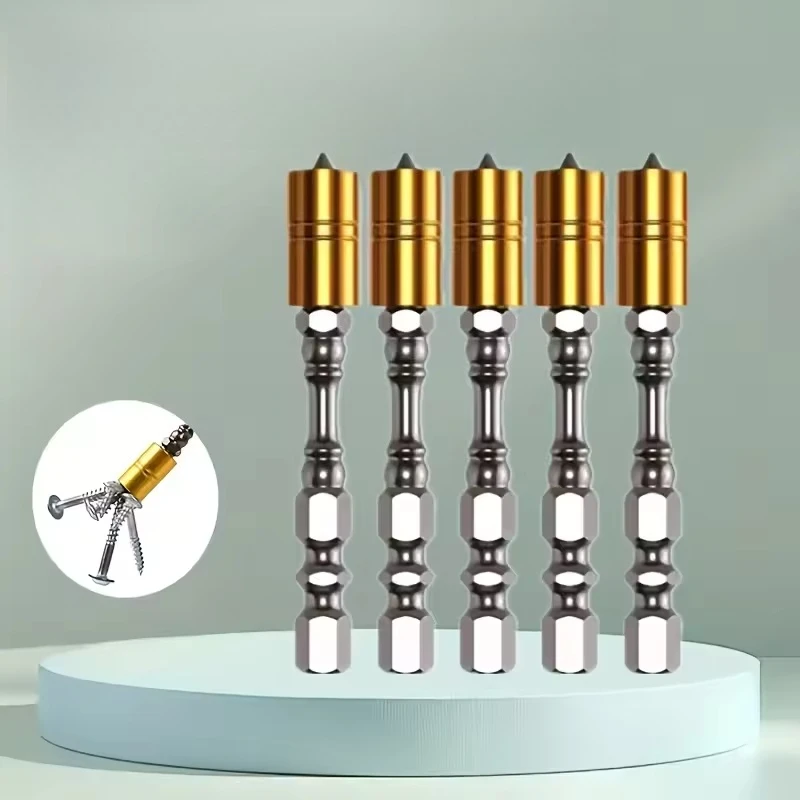 5PCS Phillips Magnetic Electronic Screwdriver Bit Set Strong Hold 65mm for Plasterboard Drywall Electronic Screw Driver Bits