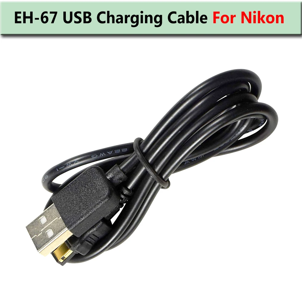 

EH-67 USB Cable 1.0M Digital Cameras DC Cable for Nikon Coolpix L100 L105 L110 L120 L310 L320 L330 L340 L810 L820 L830 L840 Came