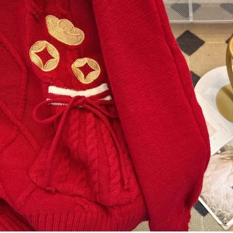 Vrouwen Lange Mouw O-hals Trui Dame Herfst Winter Gebreide Trui Mode Joker Gebreide Tops 2025, Nieuwe Kleding Vrouwelijke